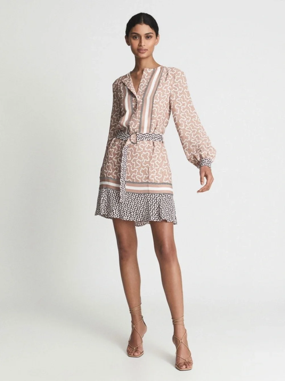 Georgie mixed print dress